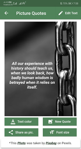 Android application All in One Quote Creator screenshort