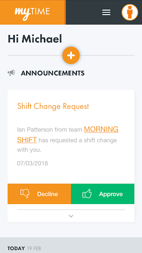 myTIME - WORKSuite Screen 2