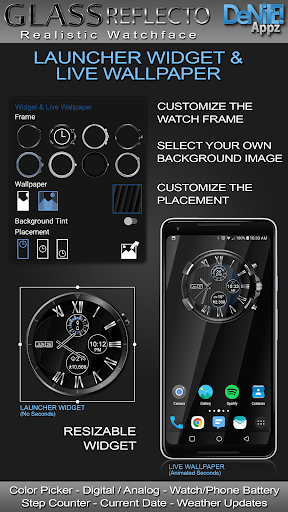 Glass Reflecto HD Watch Face Screen 3