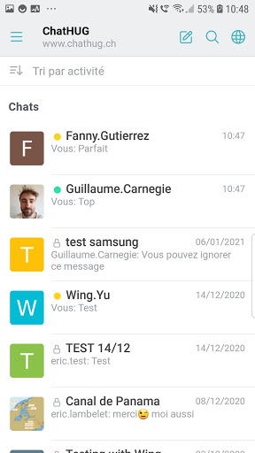 ChatHUG Screen 2