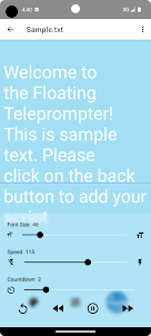 Teleprompter: 플로팅 스크립트