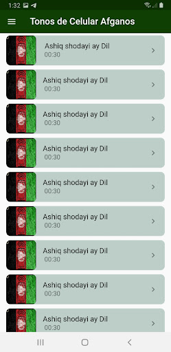 Afghan Ringtones Screen 2