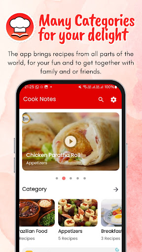 Android application Cook Notes | World's Recipes screenshort