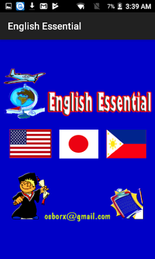 Android application English Essential screenshort