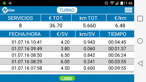 TAXIACTIVITY Screen 2