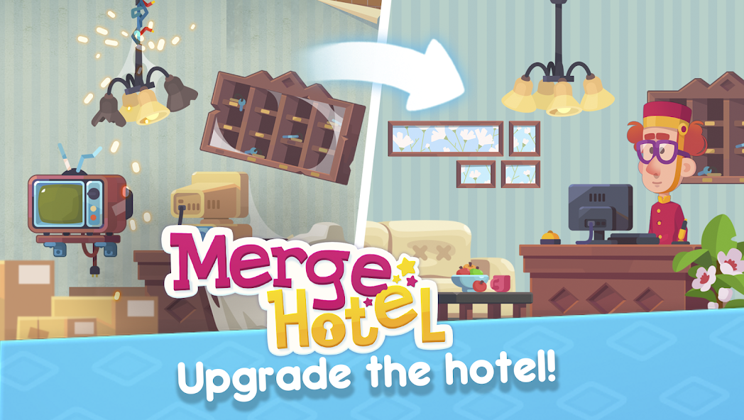 Merge Hotel: Hotel Games Story banner