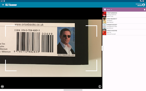 Screenshot of CLZ Scanner