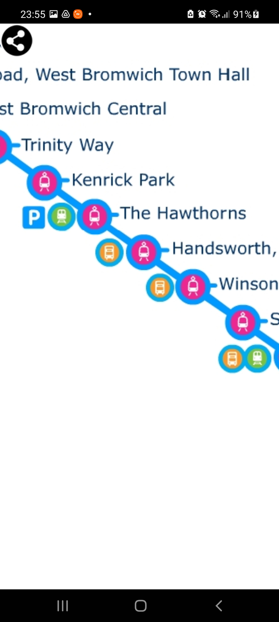 Android application Birmingham Metro Map screenshort