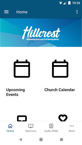 Android application Hillcrest Church screenshort