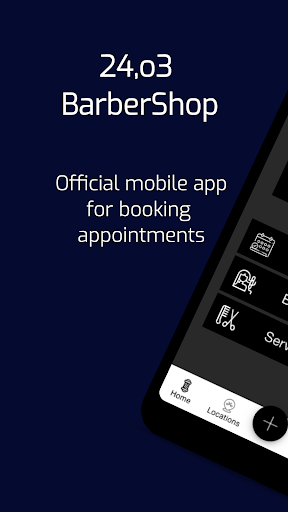 Android application 24,o3BarberShop screenshort