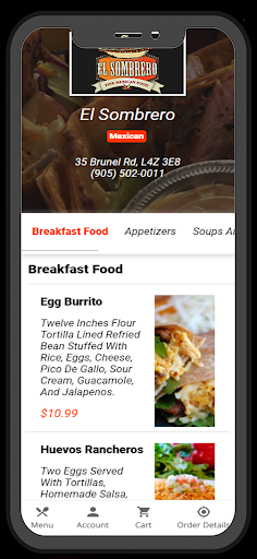 Android application El Sombrero screenshort