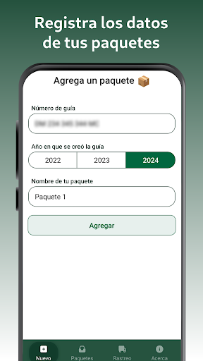 Android application Correos México - Seguimiento screenshort
