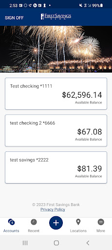 First Savings Bank Bus. Mobile Screen 2