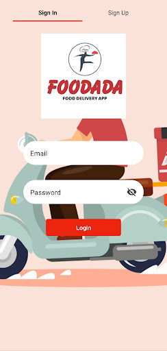 Android application Foodada Partner screenshort