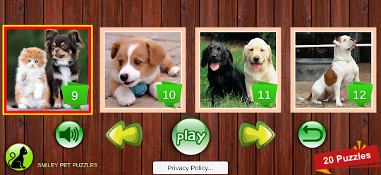 Smiley Pet Puzzles