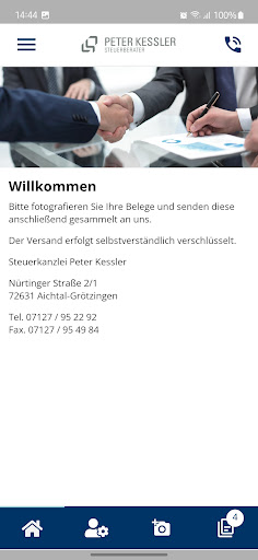 Android application Steuerberater Kessler screenshort
