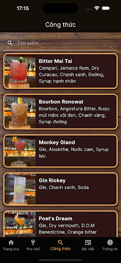Home Bar Screen 3
