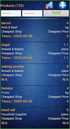 Easy Shopping & Grocery List Screen 2
