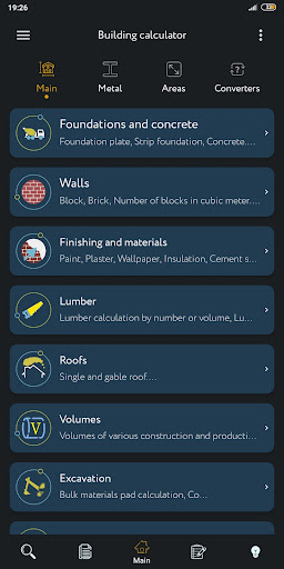 Construction Calculator - Materials Evaluation 1.9.99.98 screenshots 1