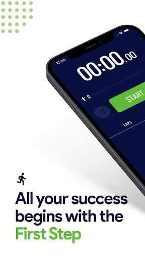 Android application Stopwatch TrackR screenshort
