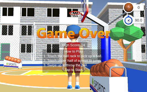 Android application Basketball screenshort