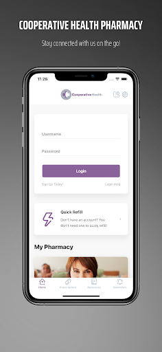 Android application Cooperative Health Pharmacy screenshort