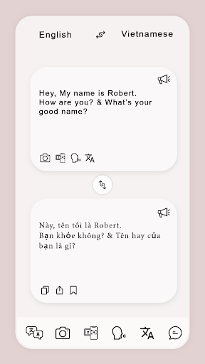 Android application Vietnamese English Translate screenshort