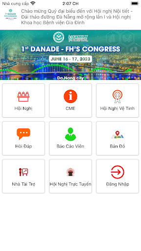 Android application DANADE - DEMACVN CONGRESS screenshort
