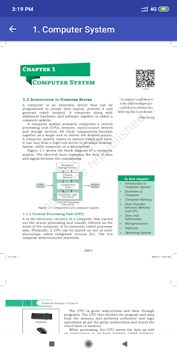 Class 11 Computer Science NCER Screen 3