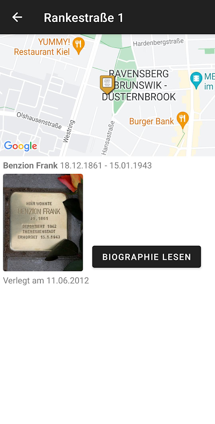 Stolpersteine Kiel Screen 3