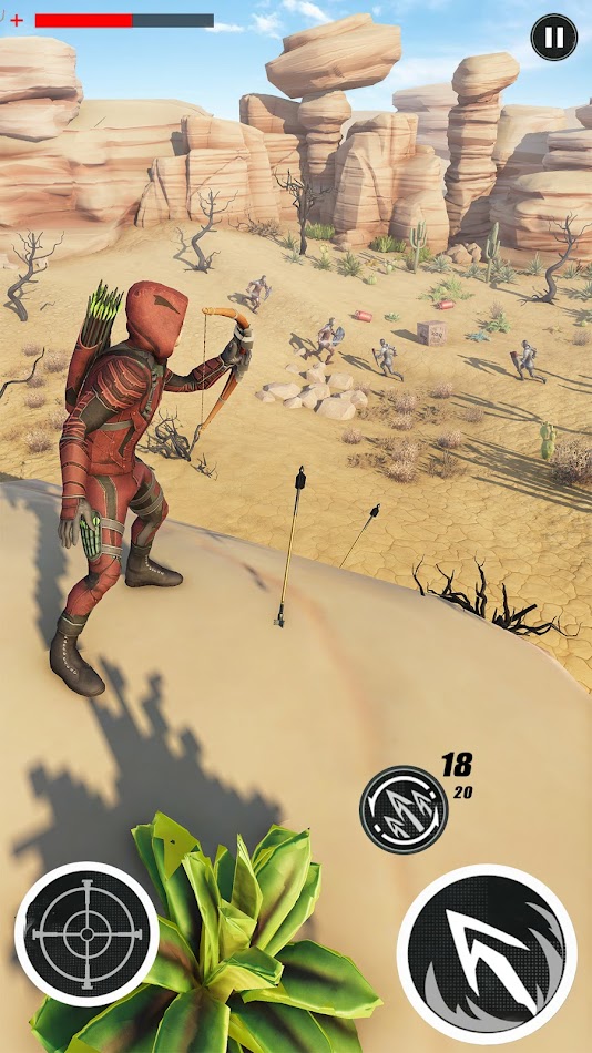 #3. Archer War Hero: Archery Games (Android) By: Fun Tengu Games