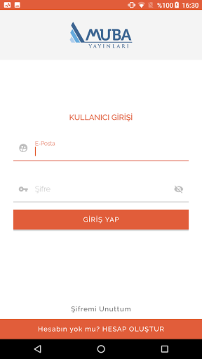 Android application Muba Optik Okuma screenshort