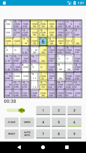 Killer Sudoku 1.5b screenshots 3