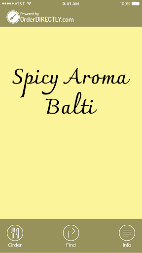 Android application Spicy Aroma Balti screenshort