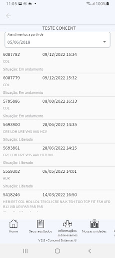 Android application Laboratório Bonito screenshort