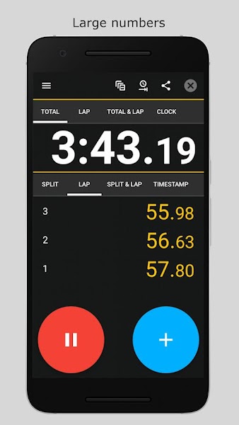  Stopwatch 2 - Advanced  lap timer for Android 