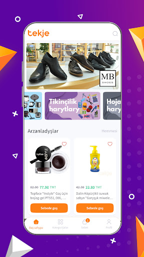 Android application Tekje screenshort