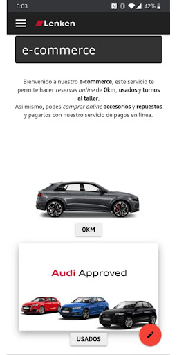 Android application Lenken screenshort