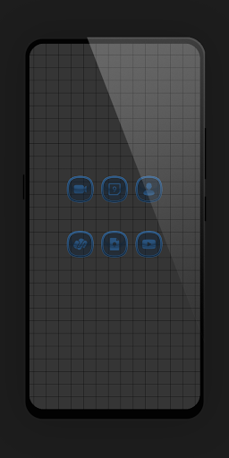 Matte Glass Blue Icon Pack Screen 2