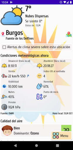 Vista previa de la aplicación