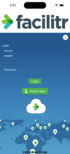 Android application Facilitr screenshort
