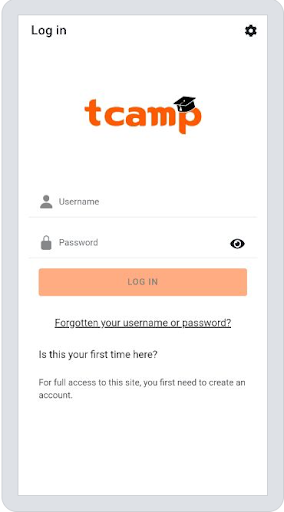 Android application tCamp screenshort