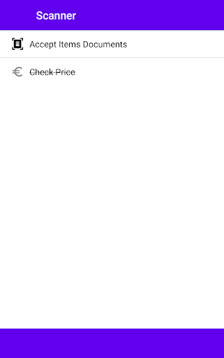Android application Item Scanner screenshort