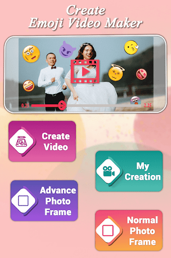 Android application Emoji Video Maker screenshort