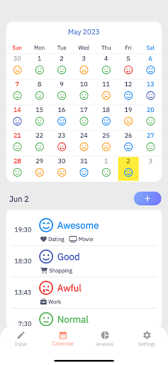 Mood Log Screen 2