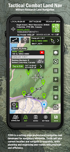 Android application Tactical Combat Land Nav screenshort