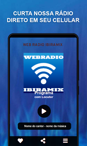 Android application WEB RADIO IBIRAMIX screenshort