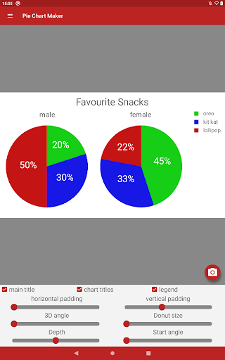 Screenshot of Pie Chart Maker