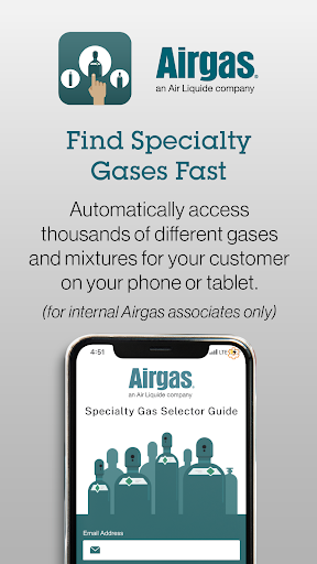 Android application Airgas Specialty Gas Selector screenshort