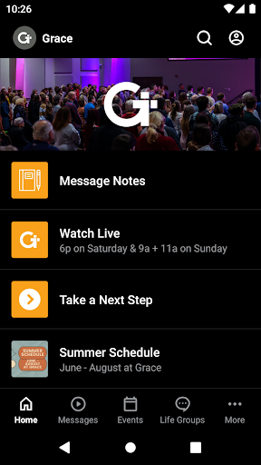 Android application Grace Fellowship Church - Ohio screenshort